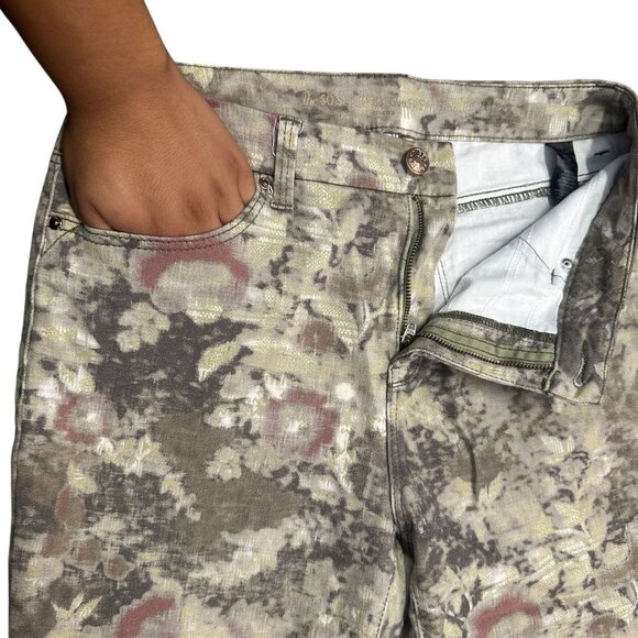 Chicos 0.5 So Slimming Girlfriend Ankle Jeans Floral Nonnacore Soft Girl Small - Picture 4 of 15